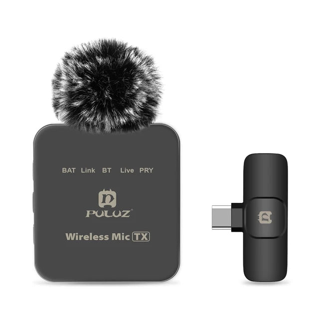 1-to-2 Wireless Lavalier Microphone | Noise Reduction | Outdoor & Live Streaming