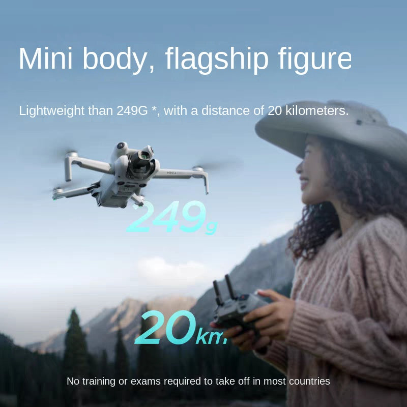 DJI Mini 4 Pro Drone | Intelligent Follow | Panoramic Aerial Camera