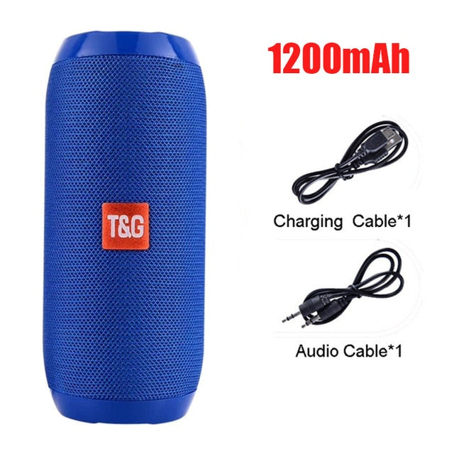 YABA Portable Bluetooth Speaker | 3D Stereo Surround | TF, AUX & USB