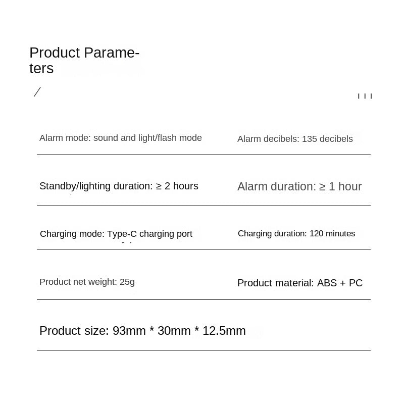 Personal Safety Alarm | 135dB Siren | Dual Flashlight | Anti-Assault Device