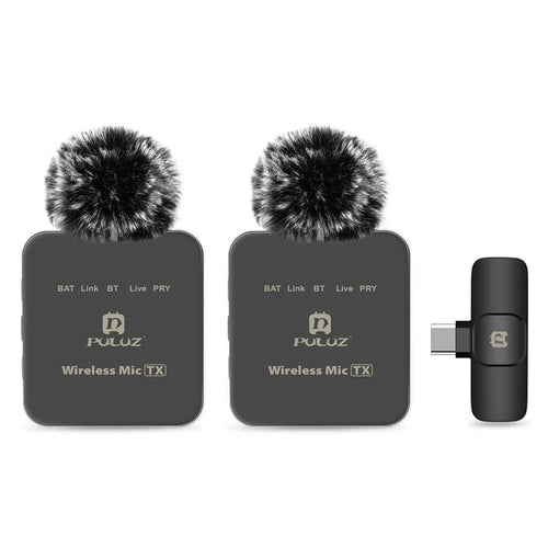 1-to-2 Wireless Lavalier Microphone | Noise Reduction | Outdoor & Live Streaming
