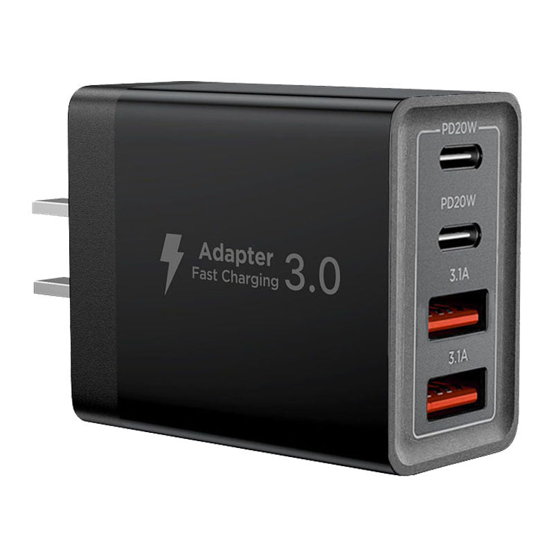40W Multi-Port Fast Charger | USB-C & USB-A | iPhone & Android Compatible